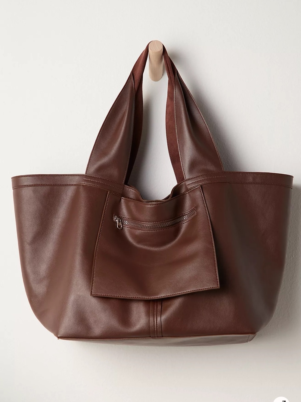 Blair Reversible Vegan Suede Tote - Picture 2 of 3